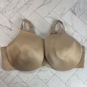NWT Cacique Lane Bryant Womans Bra Nude Lightly Lined Balconette UNDERWIRE 44DDD